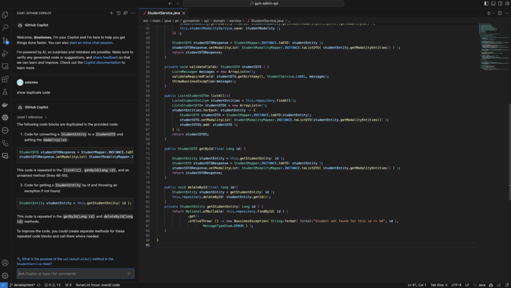 GitHub Copilot - Parte 5: Refatoração em Java - TechBlog